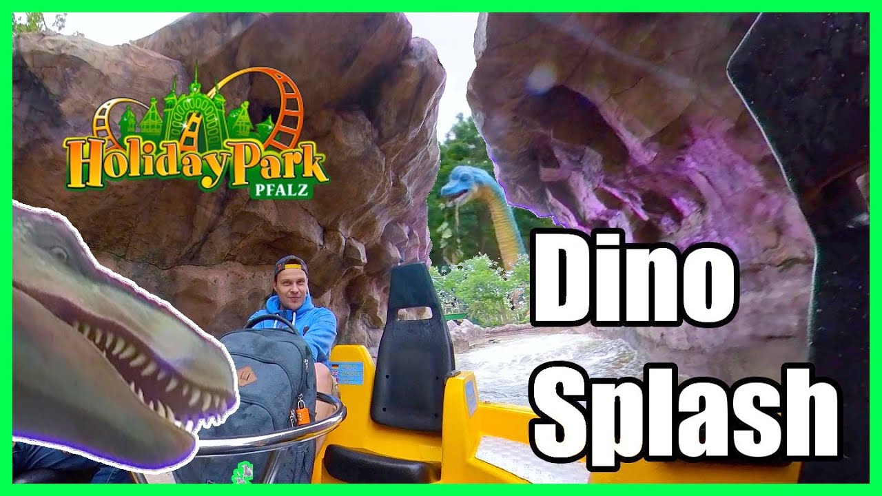 Dino Splash Holiday Park Neuheit 2020 Full Experience Onride & Wartebereich