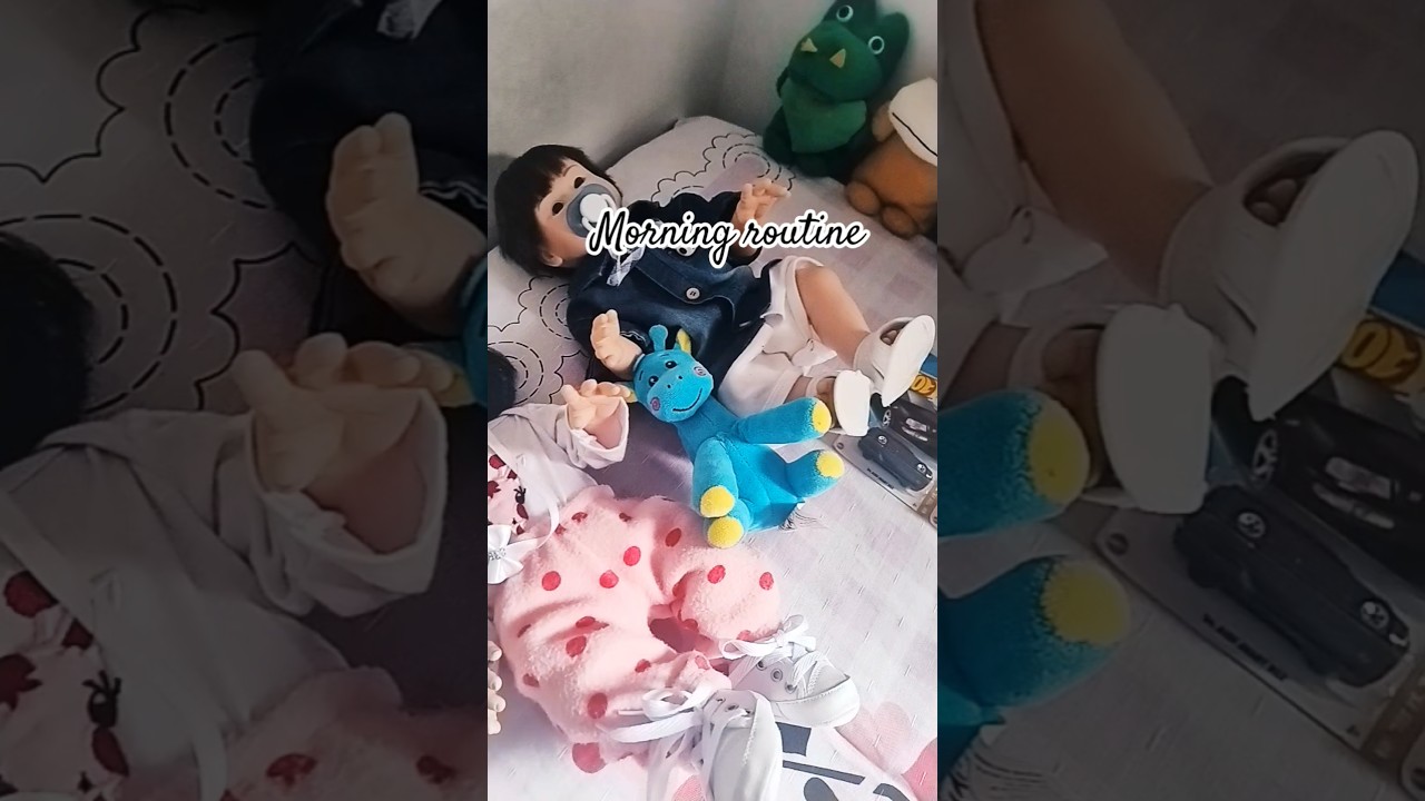 Rotina da manh&atilde; #music #bebereborn #boneca #vlog #baby