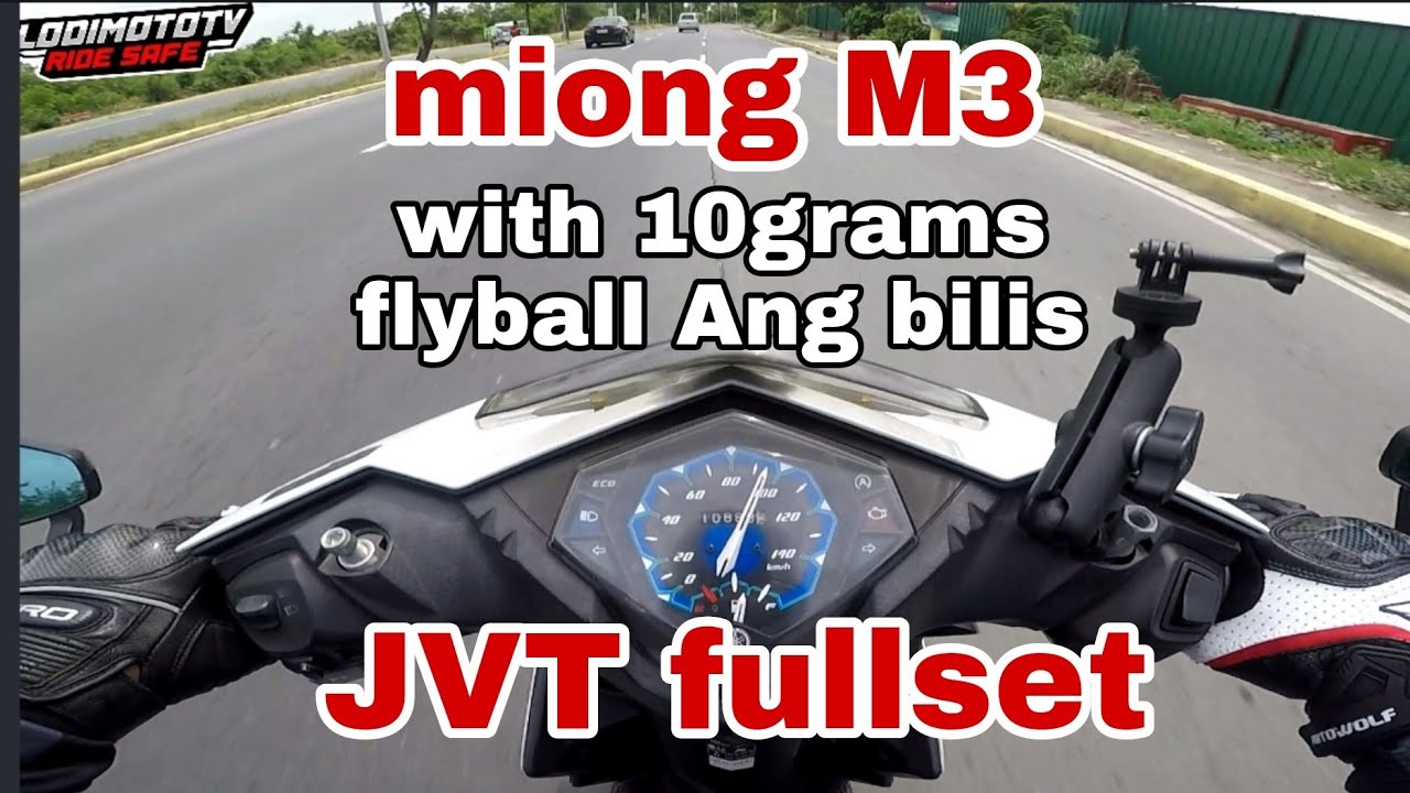 MiO M3 JVT fullset with 10grams flyball may dagdag speed talaga mga Lodi