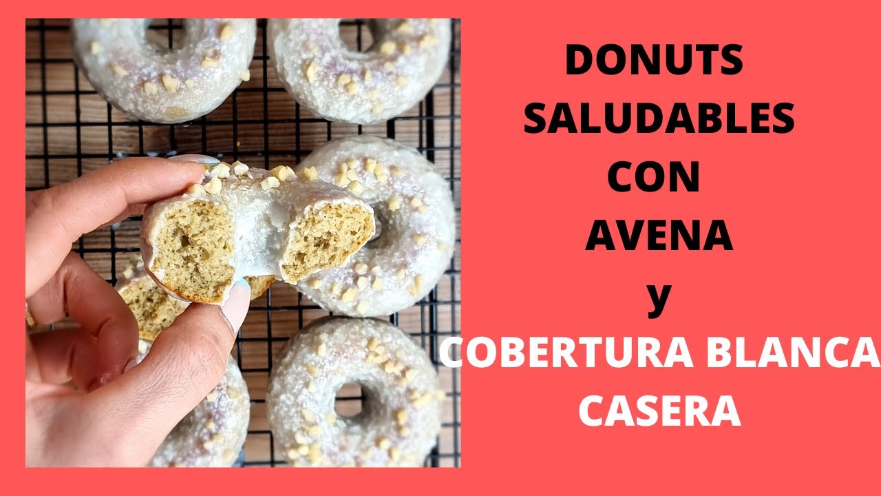 DONUTS SALUDABLES CON HARINA DE AVENA ✅✅✅