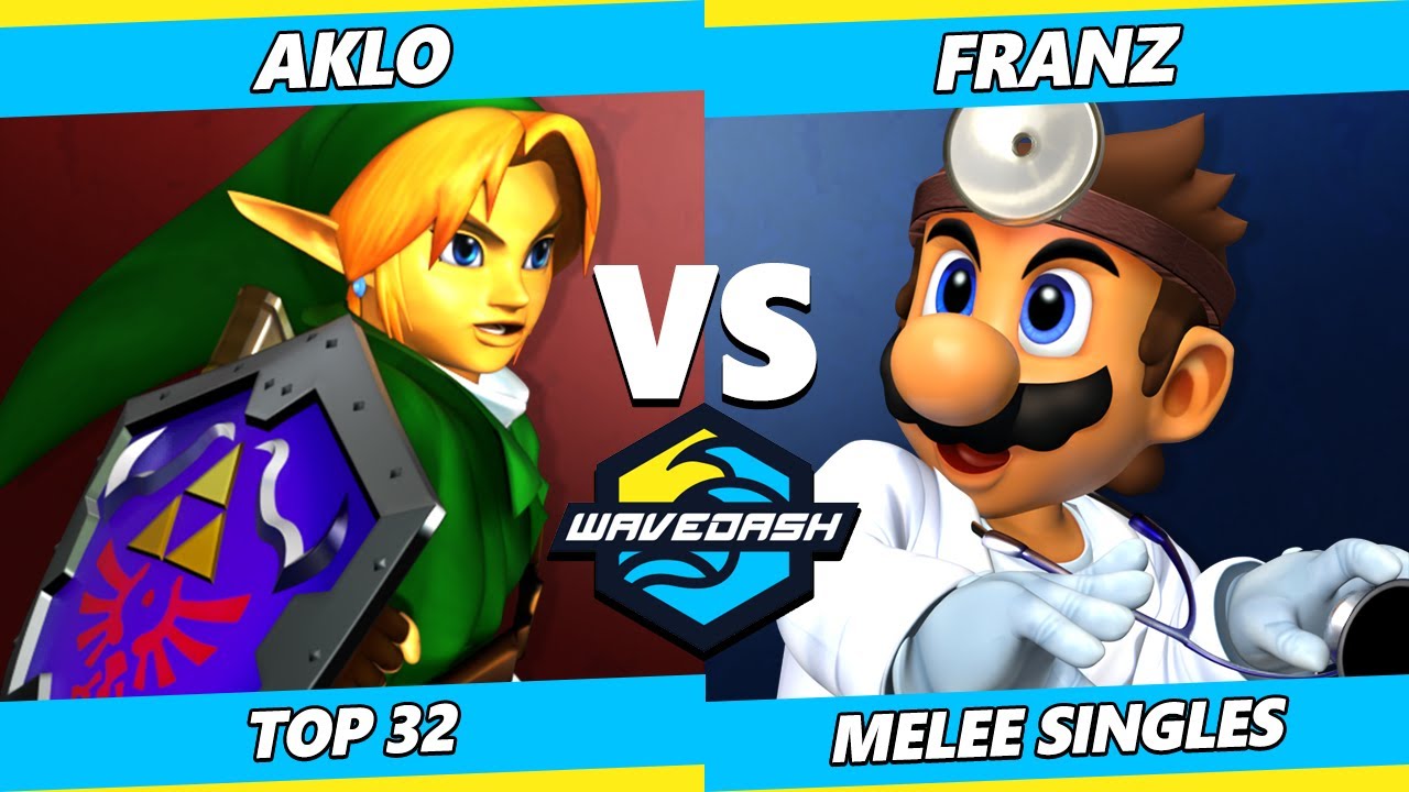 Wavedash 2023 - Aklo (Link) Vs. Franz (Dr. Mario) Smash Melee - SSBM