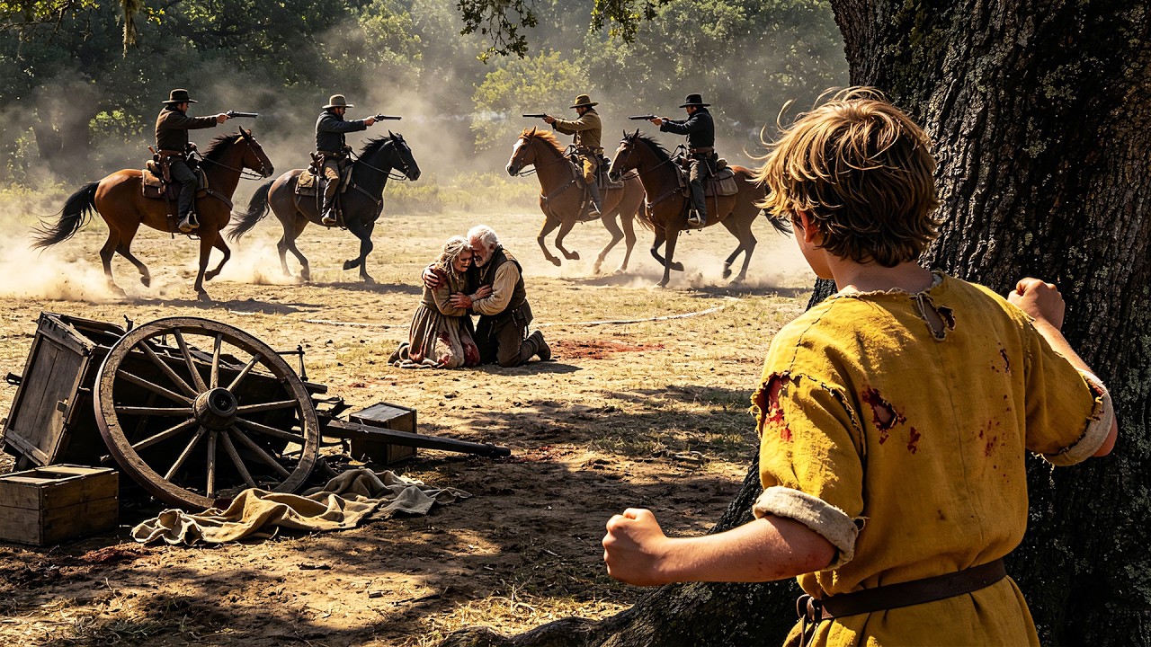 After his family is massacred,only survivor returns as a cowboy for revenge 10 years later!|Western