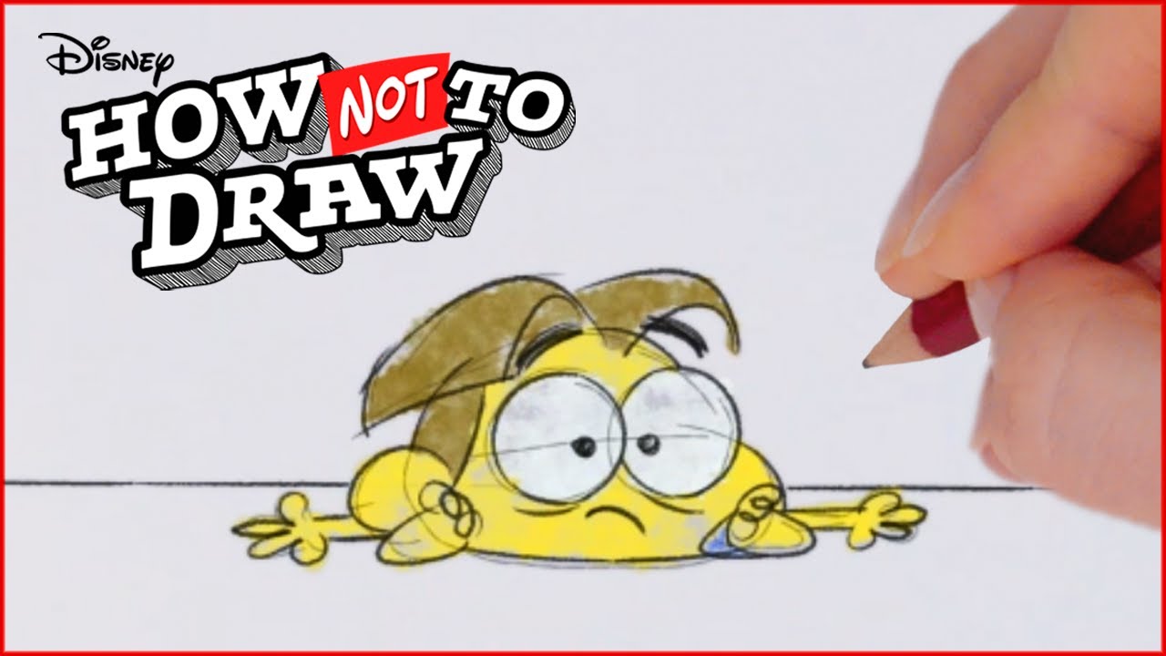 Cricket Green Cartoon Comes to Life!  🖌 | How NOT To Draw: Cricket Green | @disneychannelanimation