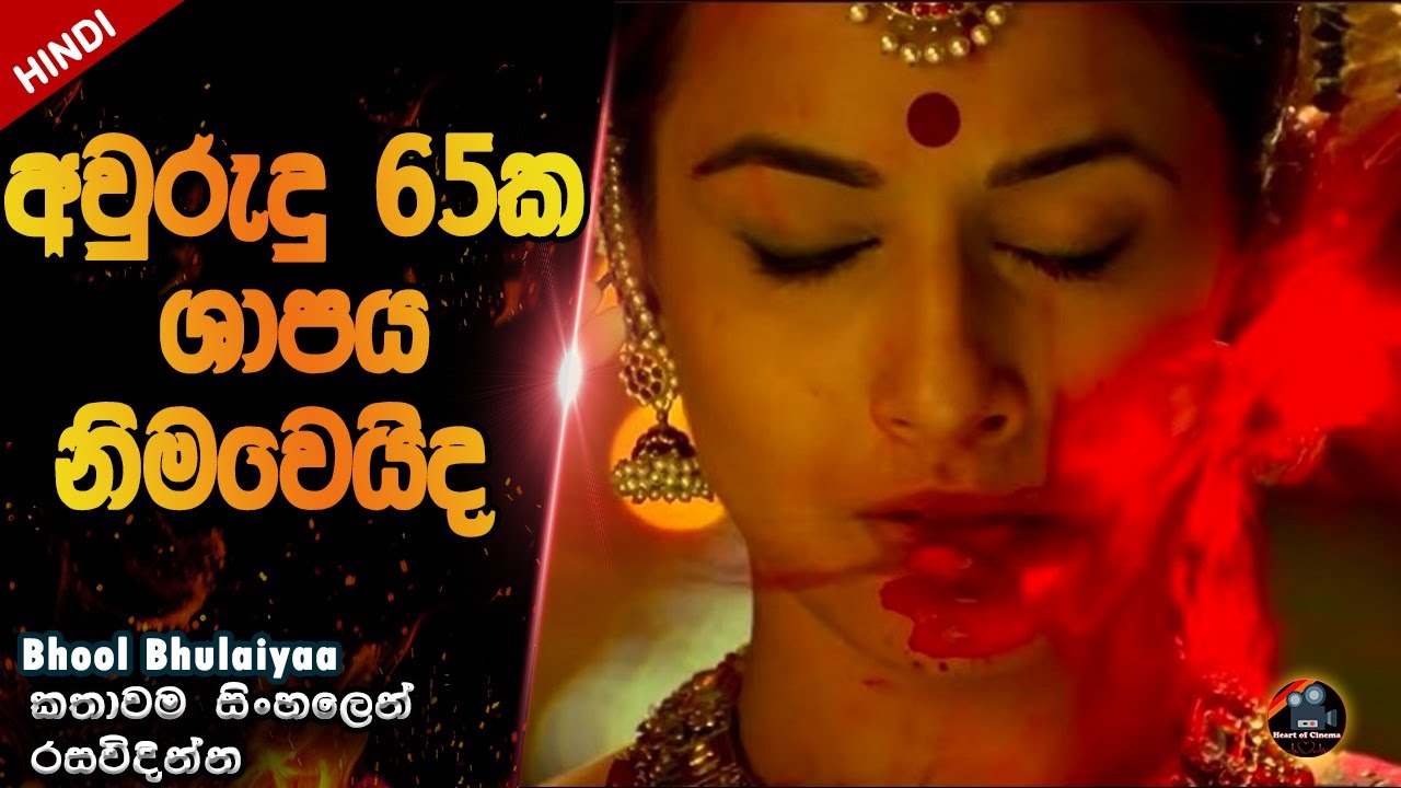 අවුරුදු 65ක මංජුලිකාගේ ශාපය නිමවෙයිද 😰😱|bhool bhulaiyaa| movie review| film explain sinhala