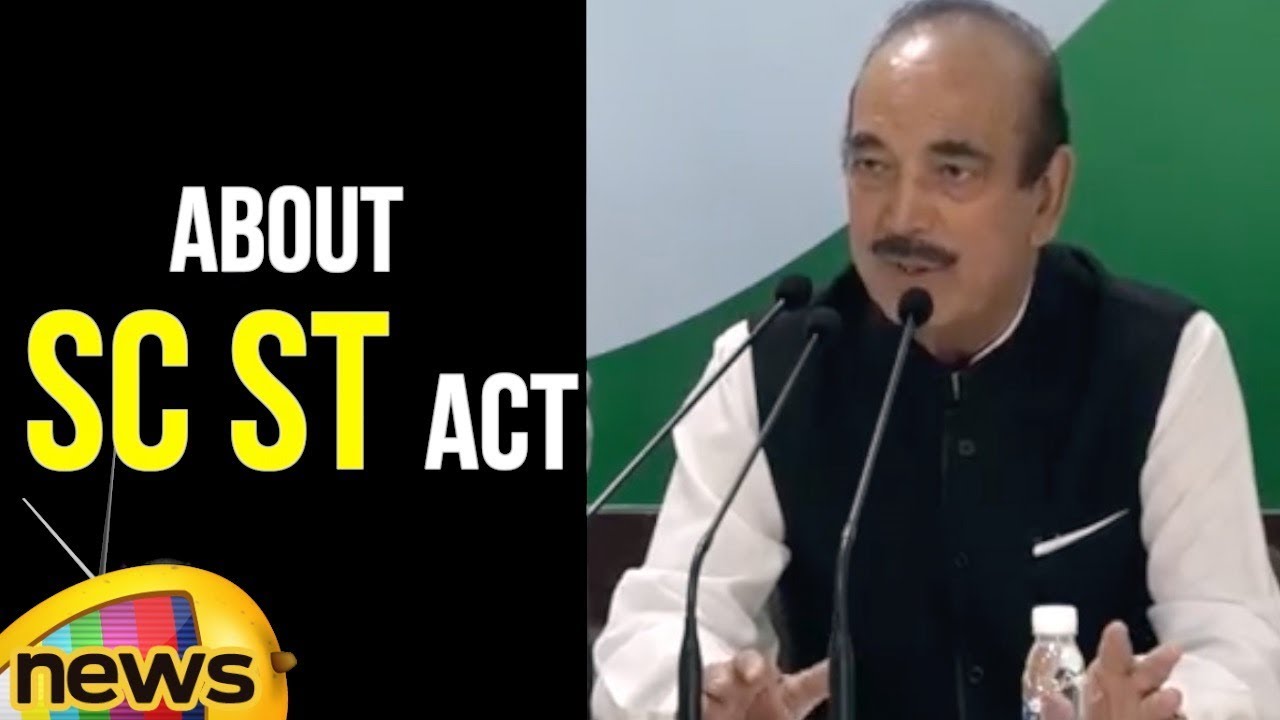 Ghulam Nabi Azad Speaks About The SC ST Act | Mango News