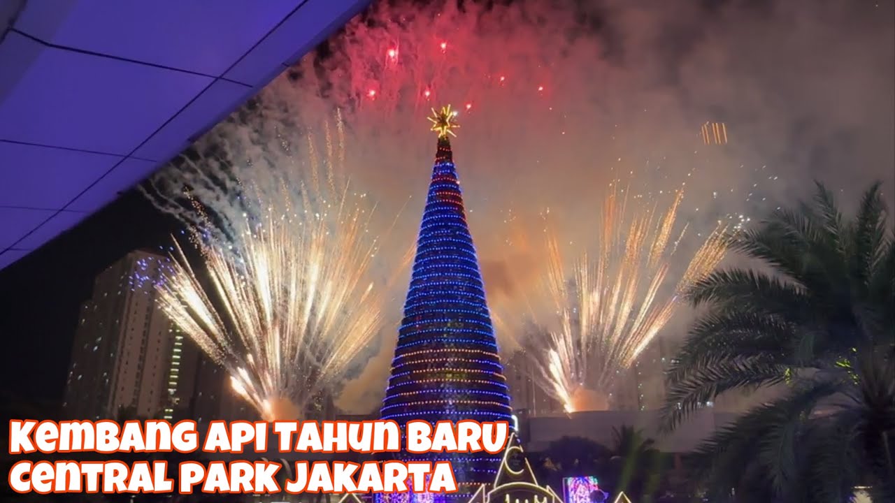 KEMBANG API TAHUN BARU 2024 CENTRAL PARK MALL JAKARTA | FIREWORKS IN JAKARTA