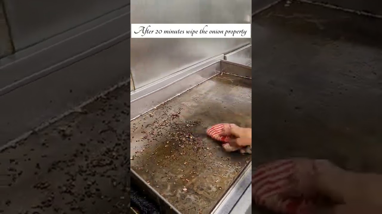 That is how a dosa tawa is  seasoned || For Full video Go And Check My Channel.