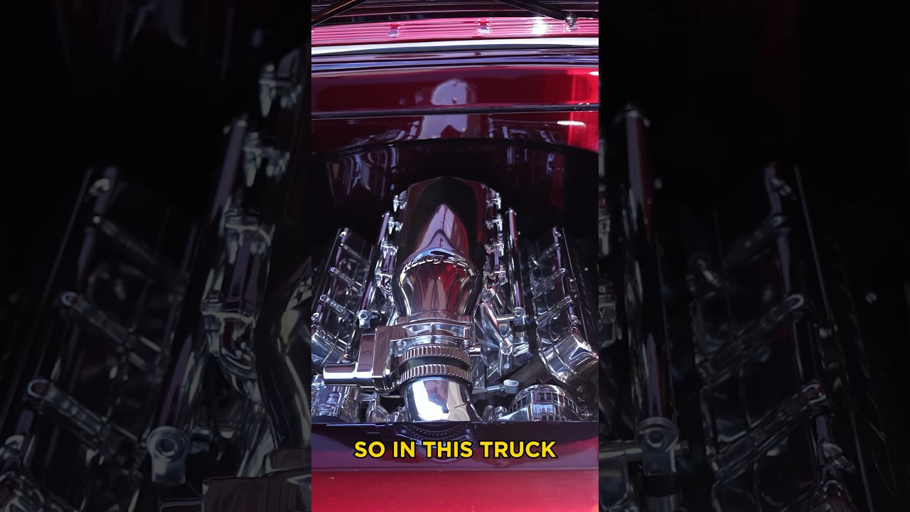 1959 Apache Custom Engine Bay #chevrolet #chevy #apache #classic #truck #classiccars #cars #engine