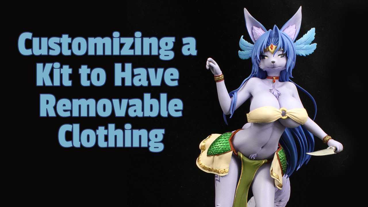 Customizing a Garage Kit to Make the Clothing Removable (The Furry Valkyrie)