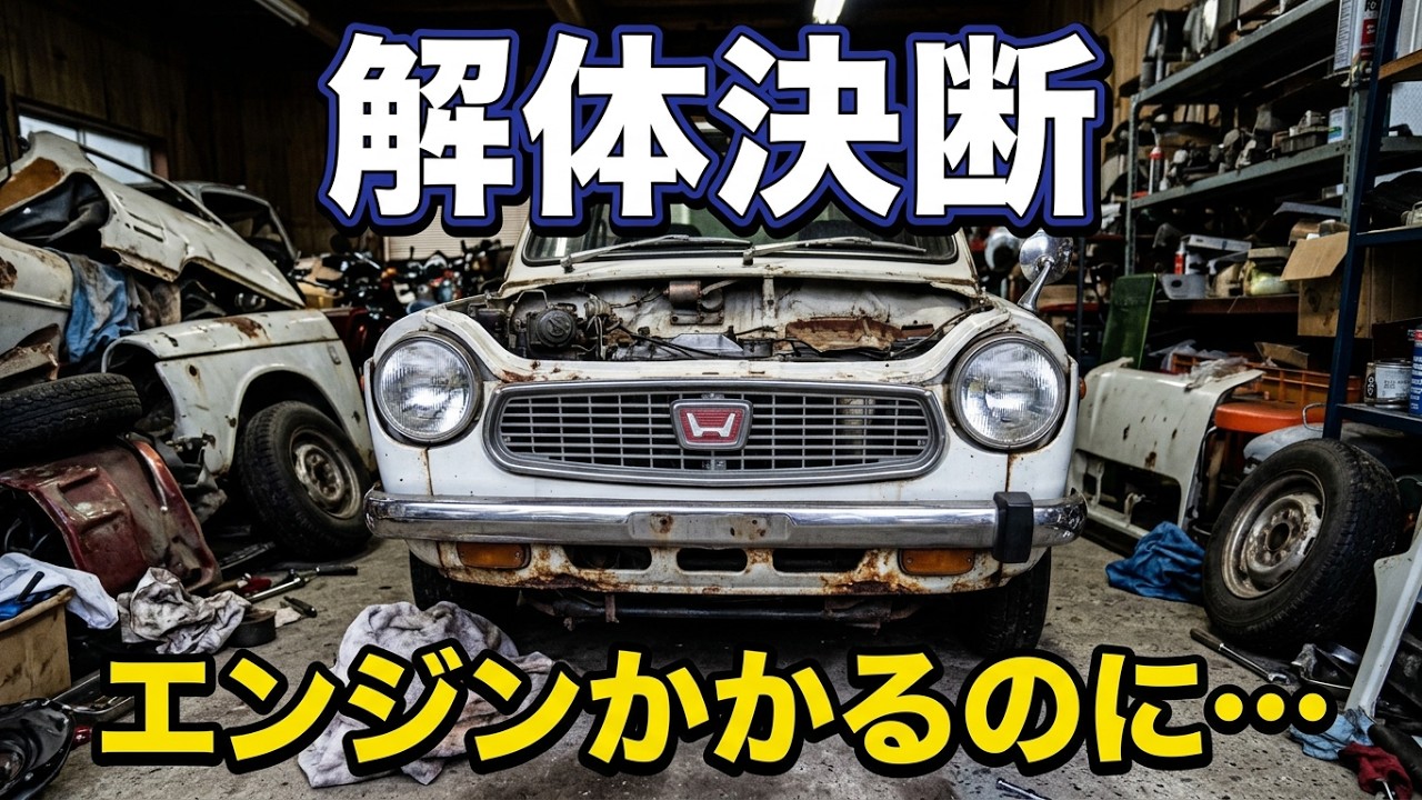 【N360】ヤフオク7万円で買った部品取り車　もったいないけど解体します💦　#旧車 #n360 #honda 