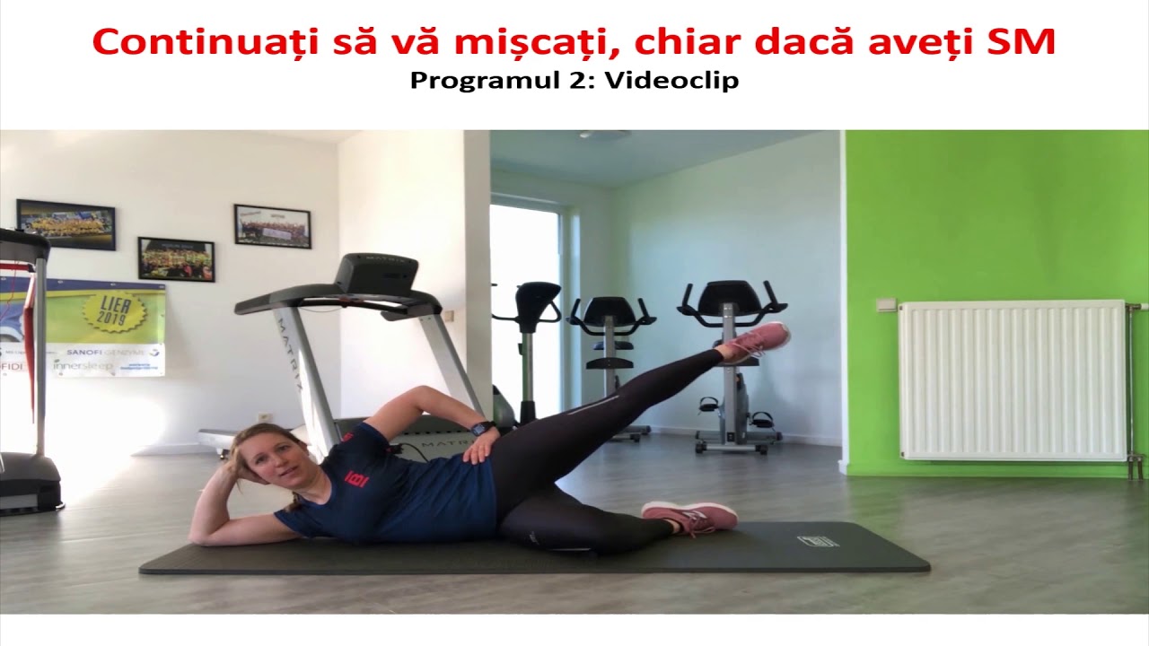 Exerciții de flexibilitate și stabilitate pe covoraș | Continuați să vă mișcați, chiar dacă aveți SM