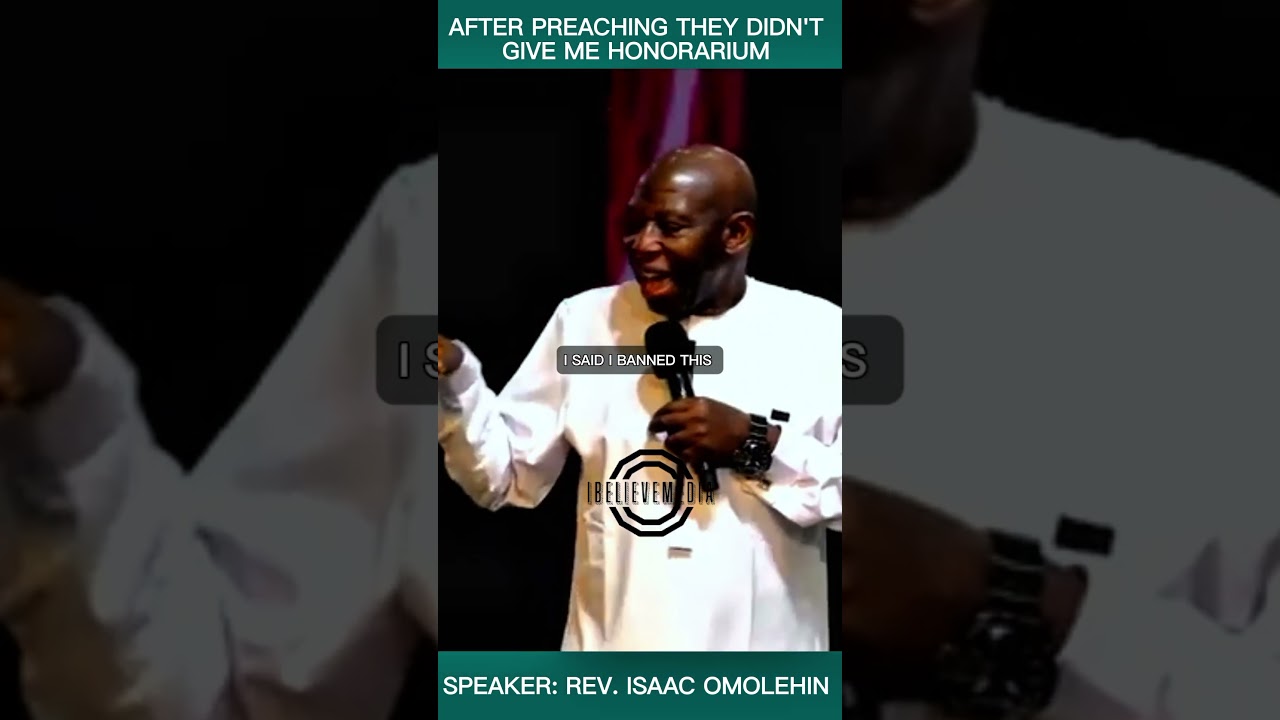Rev. Isaac Omolehin shares a powerful story 🔥 #isaacomolehin #powerfulsermon #gospel #ibelievemedia