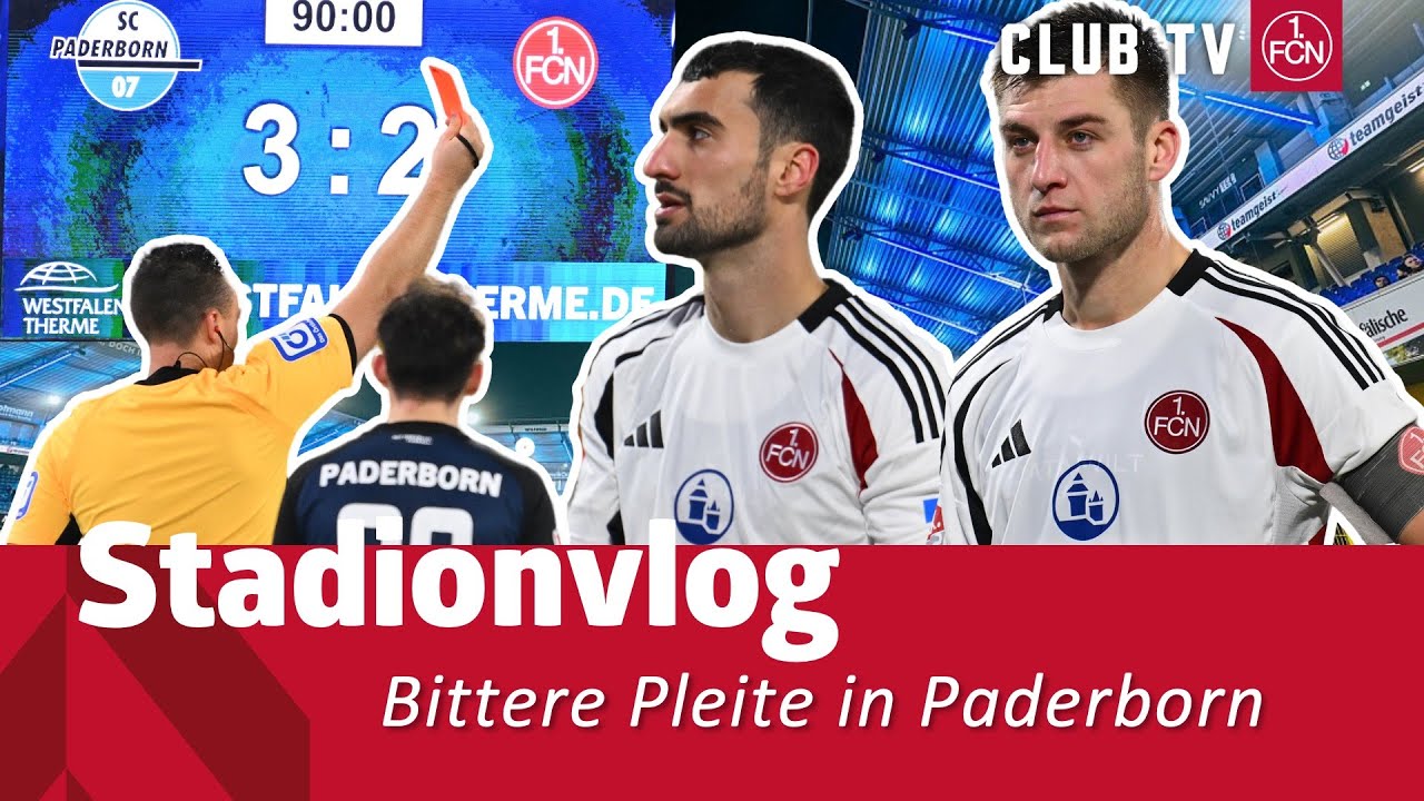 VAR, Platzverweis und Last-Minute-Gegentor😫 | STADIONVLOG gegen Paderborn | 1. FC Nürnberg
