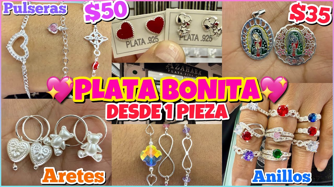 😍PLATA BONITA y JOYERÍA FINA ¡DESDE 1 PIEZA!😱 ARETES, PULSERAS, BROQUELES / CENTRO CDMX