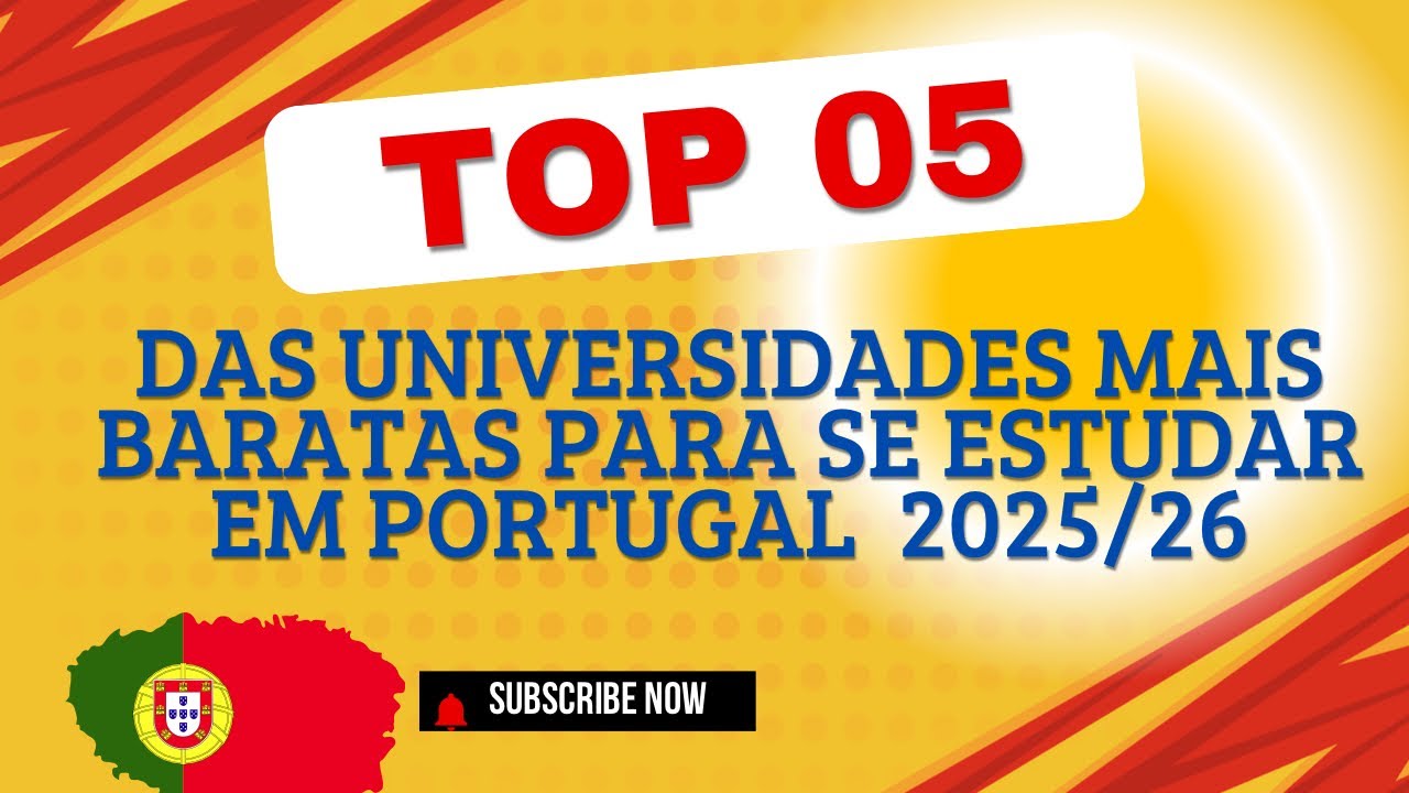 Top 5 das universidades mais baratas para se estudar em Portugal!