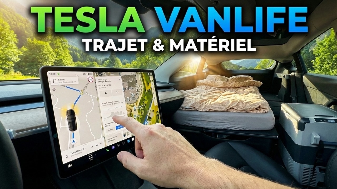Expérience Vanlife en Tesla Model Y Juniper : accessoires, trajet, imprévus !