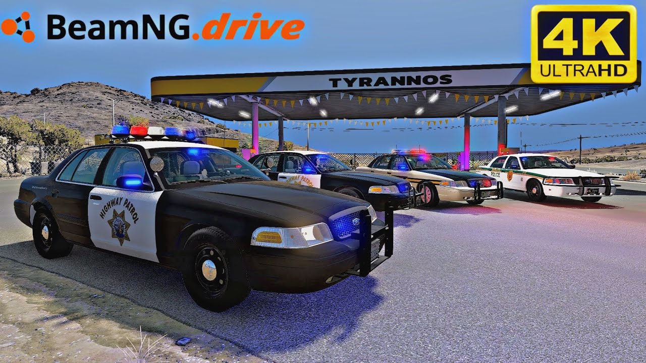 شرطة آمريكا sheriff مطاردة وا حوادث مع ضحك BeamNG.drive
