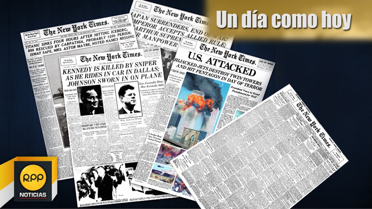 Un día como hoy 18/09│Se publica el New York Times