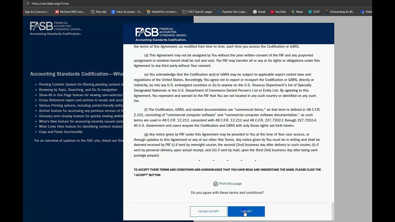 FASB Codification Website