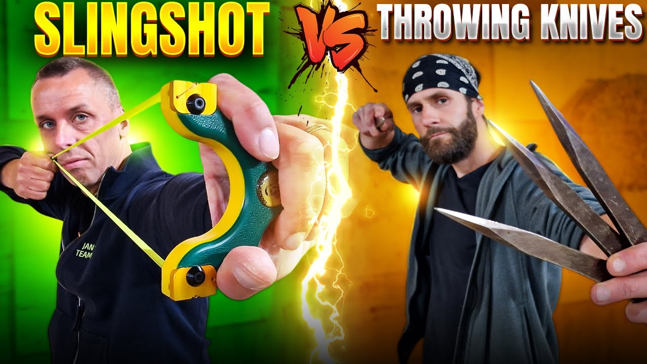 Slingshot VS Throwing Knives (Feat. Jan Nowak)