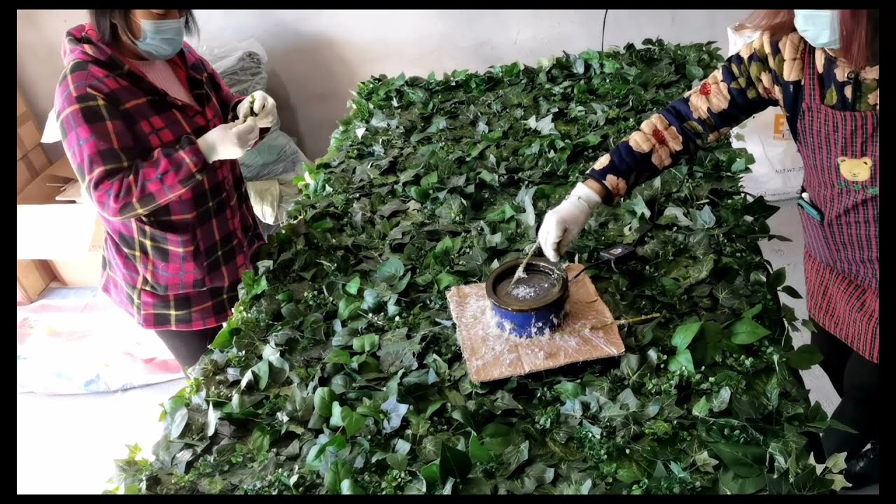 How to make green flower wall ‘Spring’ |RoseMorning artificial floral wall event decor free tutorial