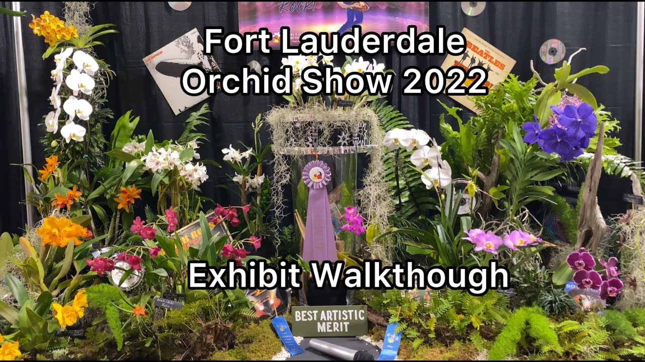 Fort Lauderdale Orchid Show Exhibit Walkthough 2022