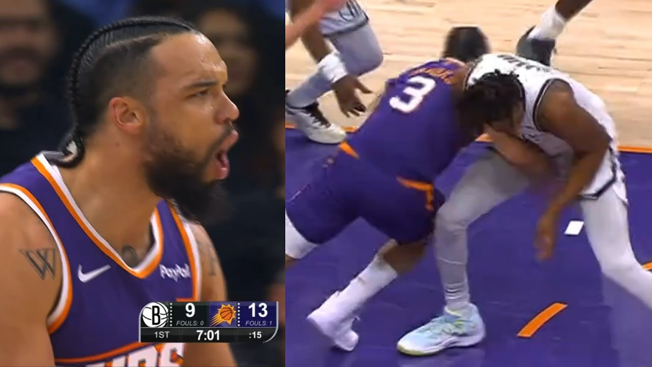 Dillon Brooks couldn't believe he got a flagrant for hitting Claxton in groin going for ball