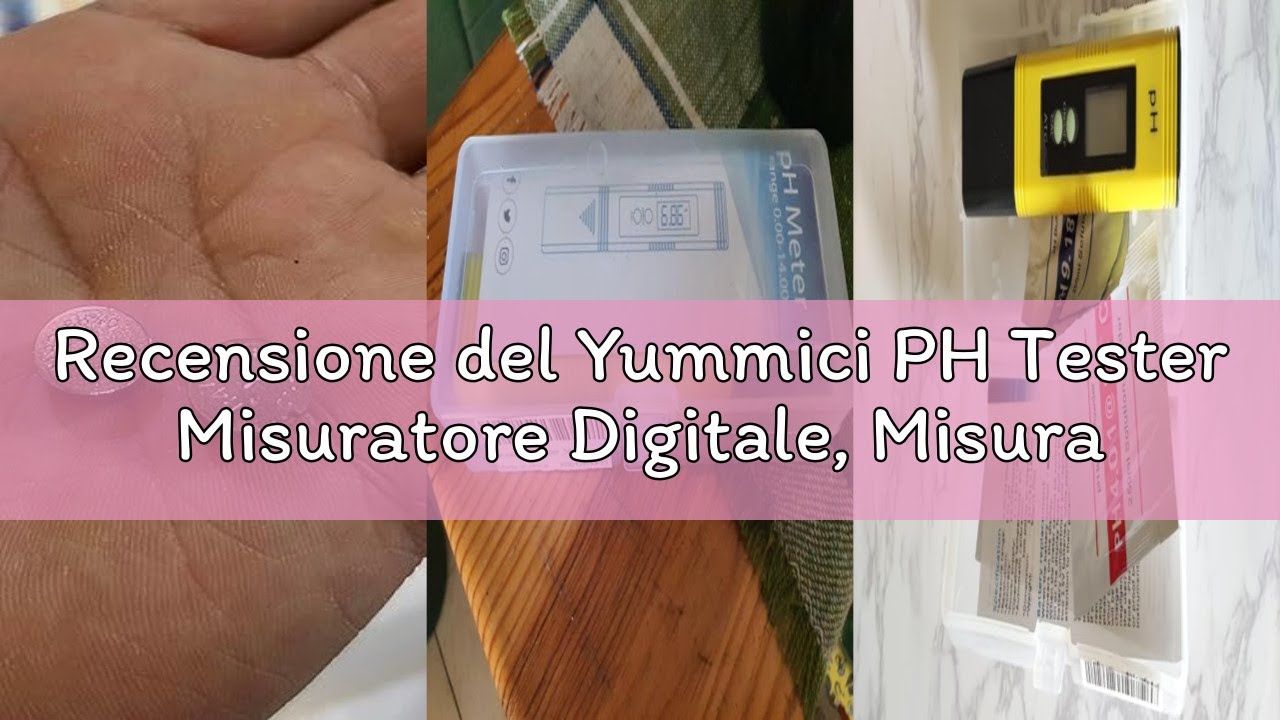 Recensione del Yummici PH Tester Misuratore Digitale, Misuratore PH Digitale Gamma 0.00-14.00 Penna