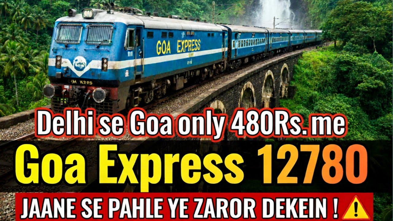 EP-01. Delhi se Goa / 40 hours Full train journey 12780 Goa express / Indian railways 😊Solo girl