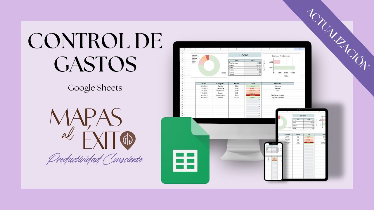 🔥TUTORIAL ACTUALIZACION - Plantilla de Control de Gastos en Google Sheets.