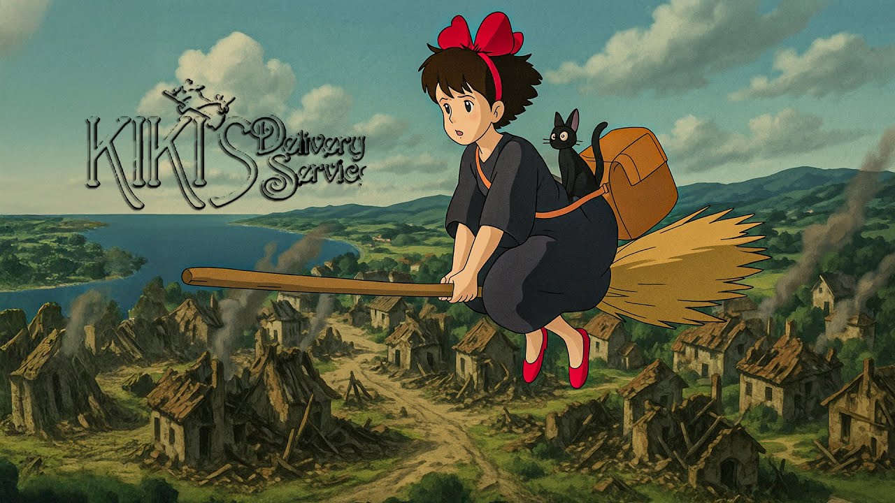 طفله من السحره بتسيب اهلها وبتشتغل دلفري بالمكنسه | ملخص فيلم kiki's delivery service