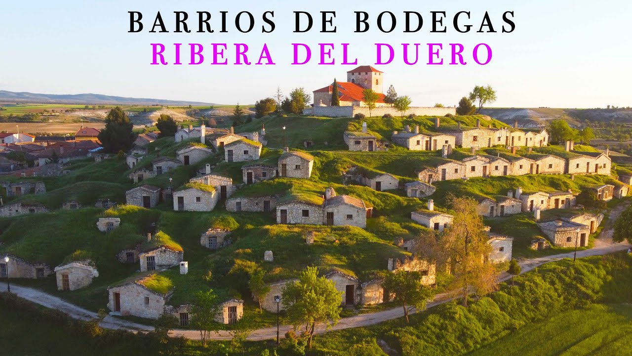 BARRIOS de BODEGAS de los pueblos de la Ribera del Duero en Castilla y León 🇪🇸 Idea participativa