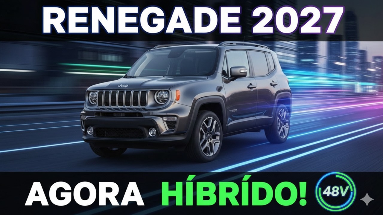 Jeep Renegade 2027 H&iacute;brido: novo sistema 48V chega ao Brasil!