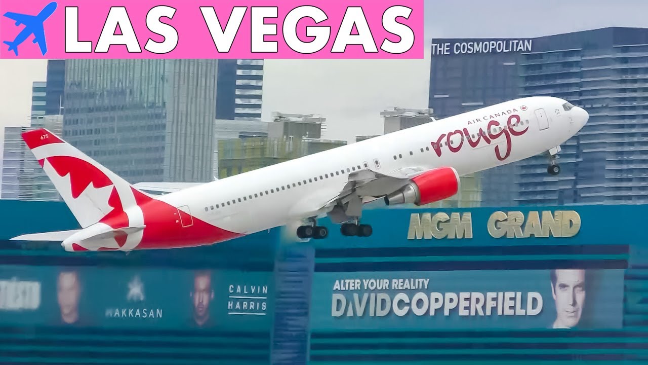 40mins BIG JETS Plane Spotting at LAS VEGAS Airport