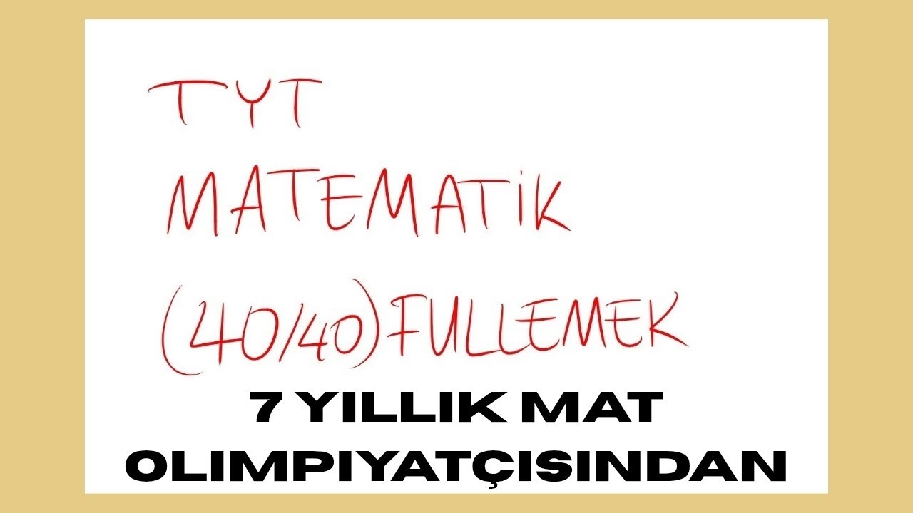 KISA VE ÖZ TYT MATEMATİK FULLEMEK