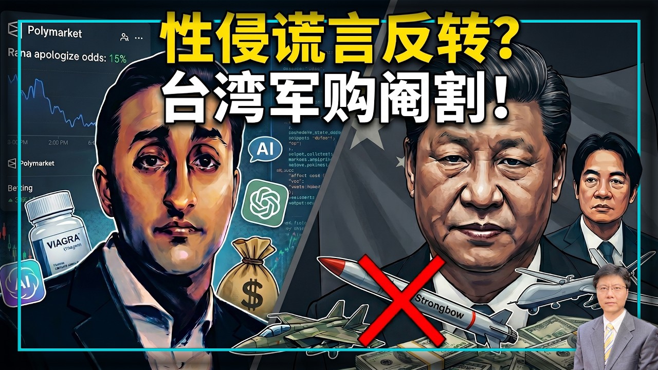 【杰森视角】台湾250亿美元买武器，效果出乎意料！女高管性侵案为何成美国最火八卦？下药性侵、种族歧视、职场霸凌：诉状还是剧本？看懂台湾军购背后的致命悖论！从华尔街八卦到台湾军购：现代世界奖励操纵叙事？