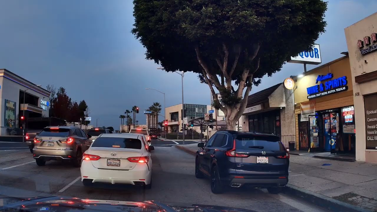 Night driving LA 
