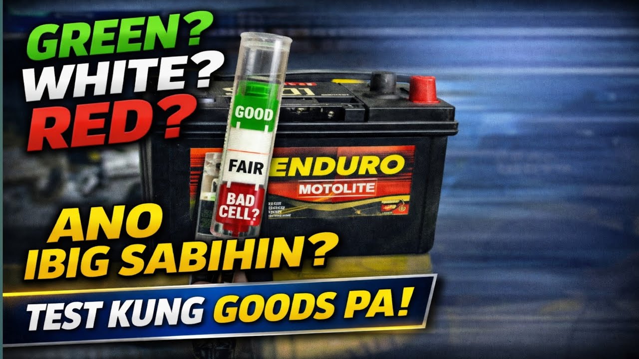 Paano Malalaman Kung Goods pa ang 2SMF ENDURO Battery? Hydrometer Test GREEN - WHITE - RED EXPLAINED