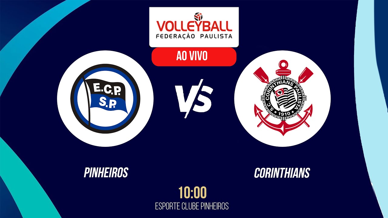 27.08.2023 - Vôlei Sub-15 - Feminino - Pinheiros 3 x 0 Corinthians
