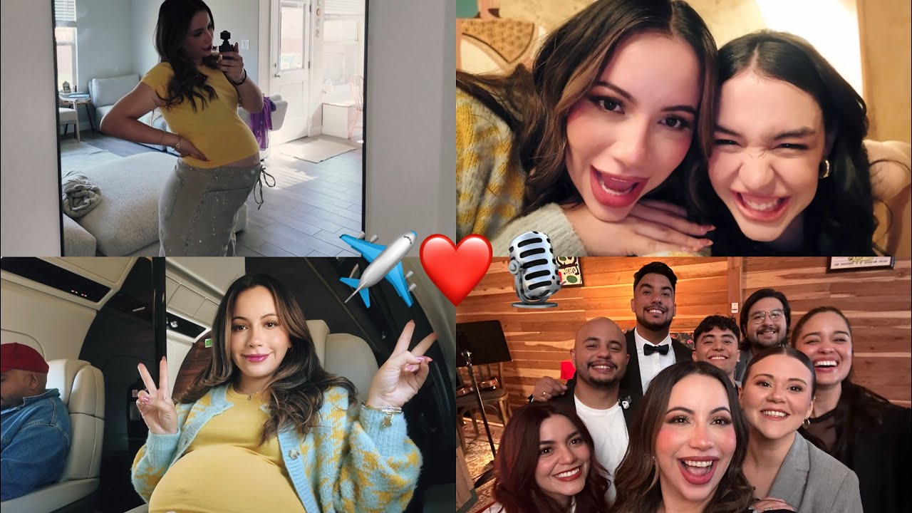 Ultimo viaje embarazada 🤰🏻 + grabando con Un Corazon, Dariana, Marcos Witt y mas 🌝🎙️❤️