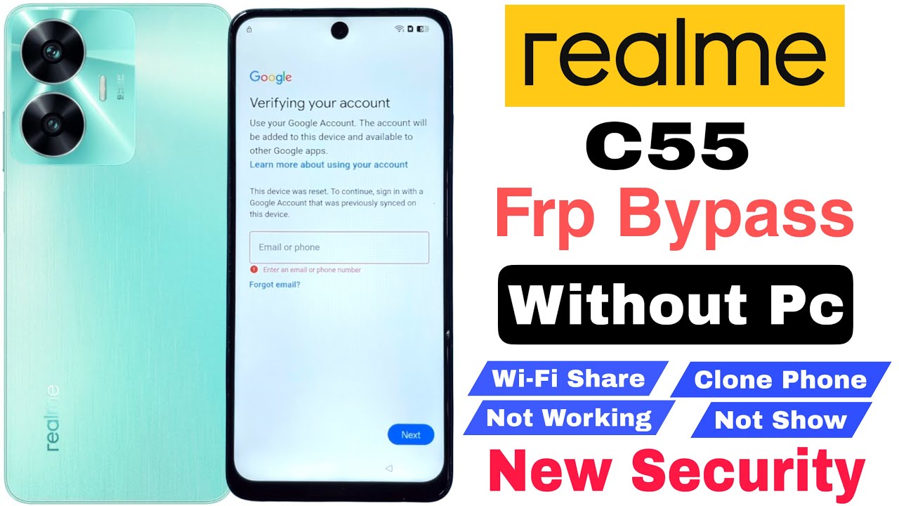 Realme C55 Frp Bypass | Without Pc | Google Account Lock Unlock - New Security Update 2025