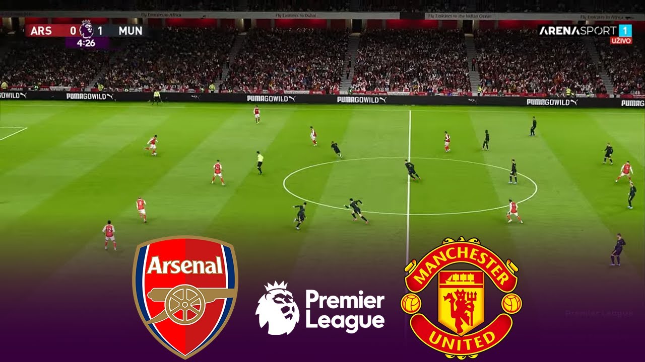 ARSENAL vs MANCHESTER UNITED Live | Premier League 2026 | 25/01/2026 | Simulation PES 2021 Gameplay