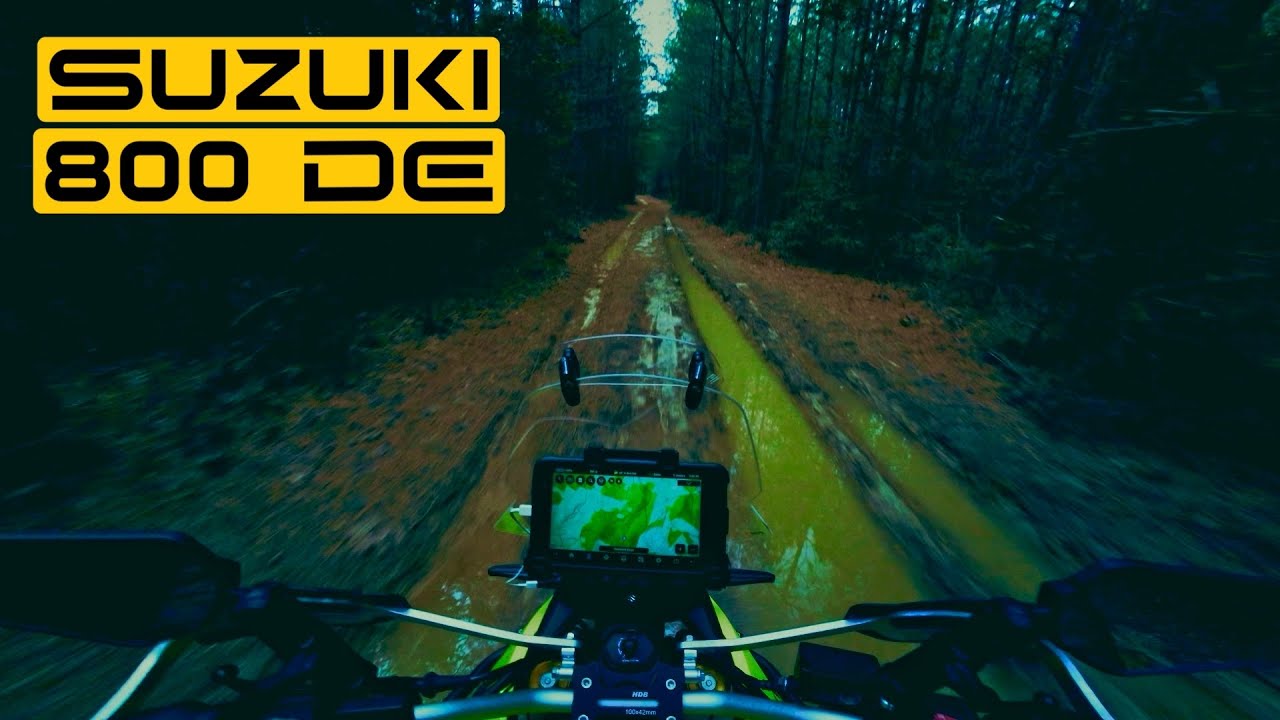 Suzuki V-Strom 800 DE | Yoshimura exhaust | POV cold winter trail ride | Adventure bike | 4K