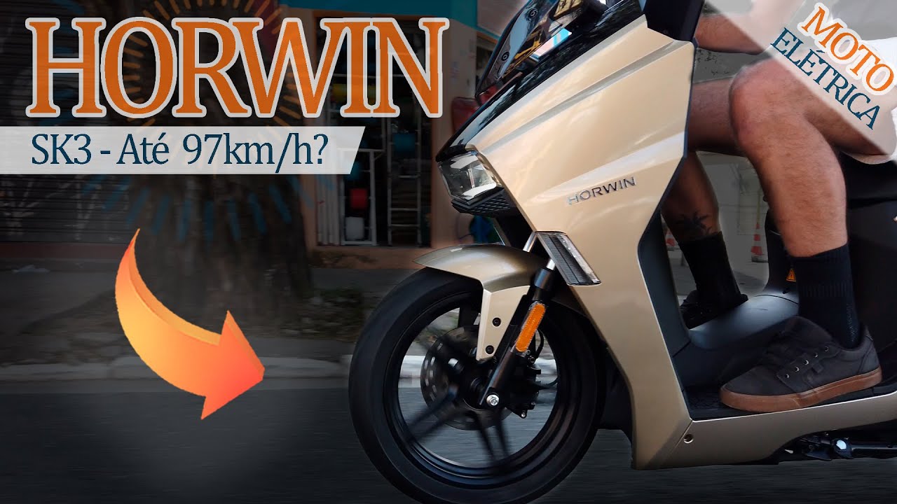 MOTO ELÉTRICA HORWIN SK3 - A moto elétrica com CARA e DESEMPENHO de MOTO de verdade!