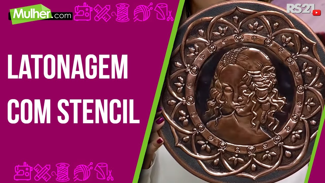 Latonagem com Stencil por Lu Heringer - 02/10/2013 - Mulher.com