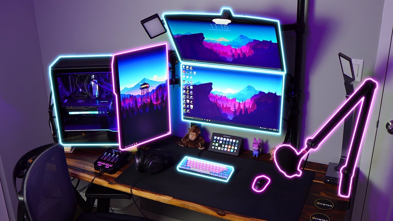 Ultimate Gaming / Streaming Setup - Full Setup Tour 2021!