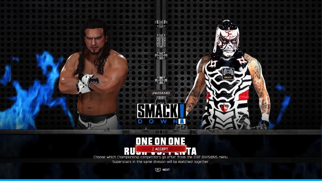 WWE 2K25 Penta vs Rush