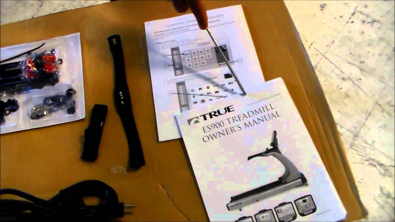 True ES 900 Treadmill Assembly Instructions Part 1 - Base Overview