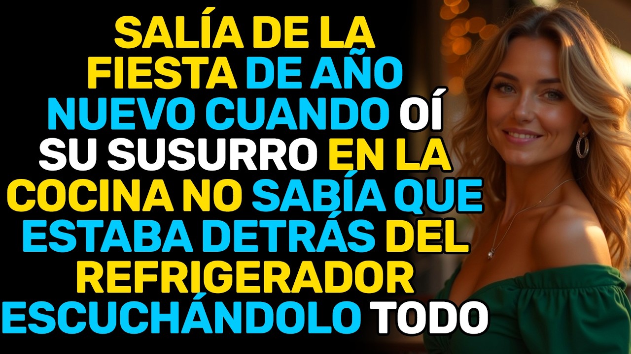 SALÍA DE LA FIESTA DE AÑO NUEVO Y OÍ SU SUSURRO EN LA COCINA — NO SABÍA QUE ESCUCHABA...