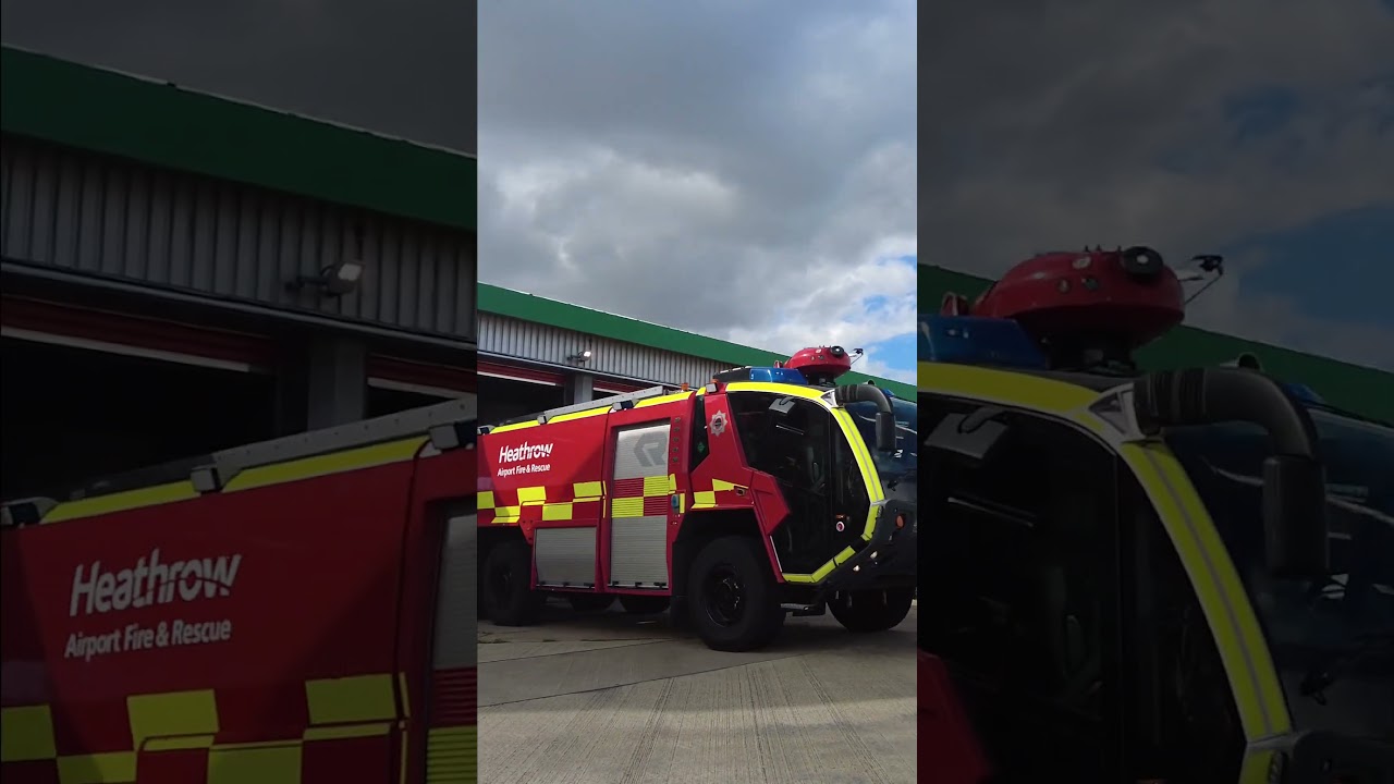 Turning out with HEATHROW AIRPORT Fire & Rescue | #airportfirefighters